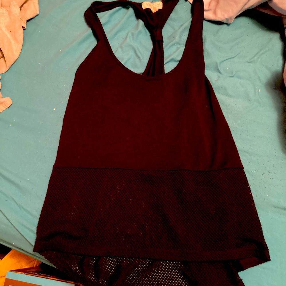 Forever 21 mesh bottom tank top